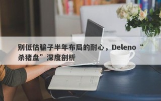 别低估骗子半年布局的耐心，Deleno“杀猪盘”深度剖析