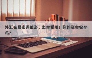 外汇交易密码被盗，出金受阻！你的资金安全吗？