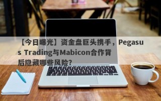 【今日曝光】资金盘巨头携手，Pegasus Trading与Mabicon合作背后隐藏哪些风险？