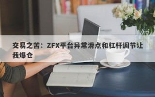 交易之苦：ZFX平台异常滑点和杠杆调节让我爆仓