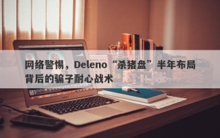 网络警惕，Deleno“杀猪盘”半年布局背后的骗子耐心战术