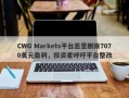 CWG Markets平台恶意删除7070美元盈利，投资者呼吁平台整改