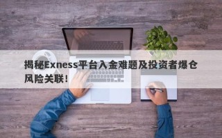 揭秘Exness平台入金难题及投资者爆仓风险关联！