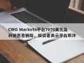 CWG Markets平台7070美元盈利被恶意删除，投资者表示平台欺诈