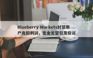 Blueberry Markets封禁账户克扣利润，出金无望引发投诉