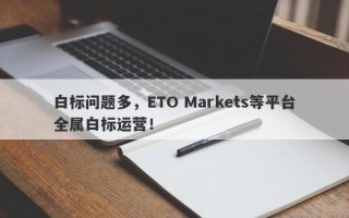 白标问题多，ETO Markets等平台全属白标运营！