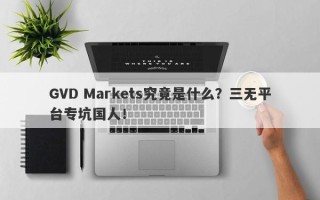 GVD Markets究竟是什么？三无平台专坑国人！