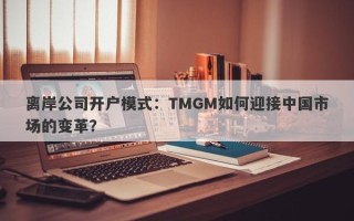 离岸公司开户模式：TMGM如何迎接中国市场的变革？