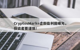 CryptosMarke虚假盈利图曝光，投资者要谨慎！