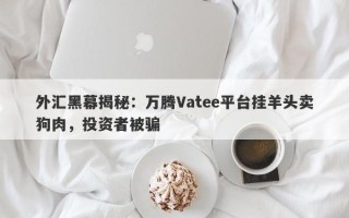 外汇黑幕揭秘：万腾Vatee平台挂羊头卖狗肉，投资者被骗