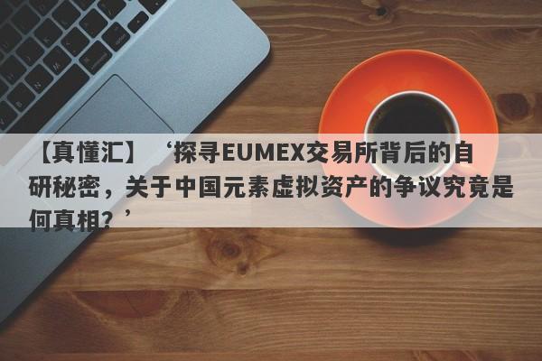 【真懂汇】‘探寻EUMEX交易所背后的自研秘密，关于中国元素虚拟资产的争议究竟是何真相？’-第1张图片-要懂汇