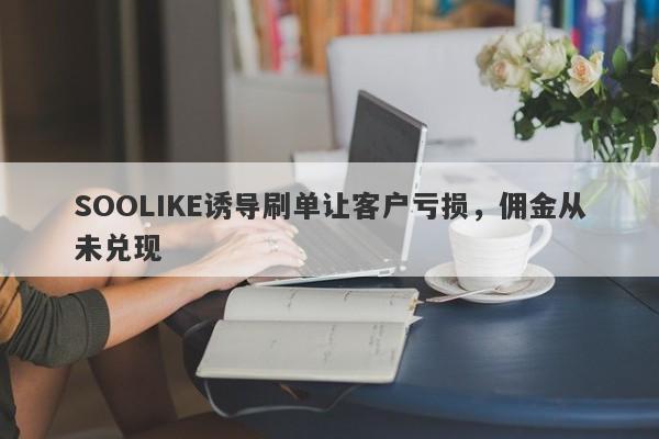 SOOLIKE诱导刷单让客户亏损，佣金从未兑现-第1张图片-要懂汇