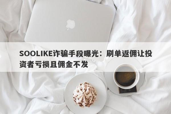 SOOLIKE诈骗手段曝光：刷单返佣让投资者亏损且佣金不发-第1张图片-要懂汇