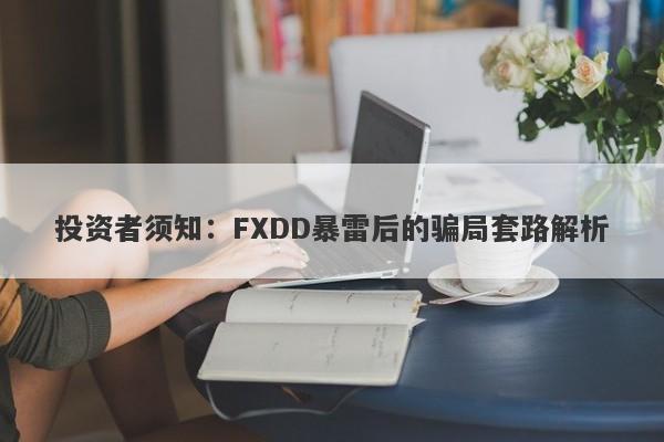 投资者须知：FXDD暴雷后的骗局套路解析-第1张图片-要懂汇